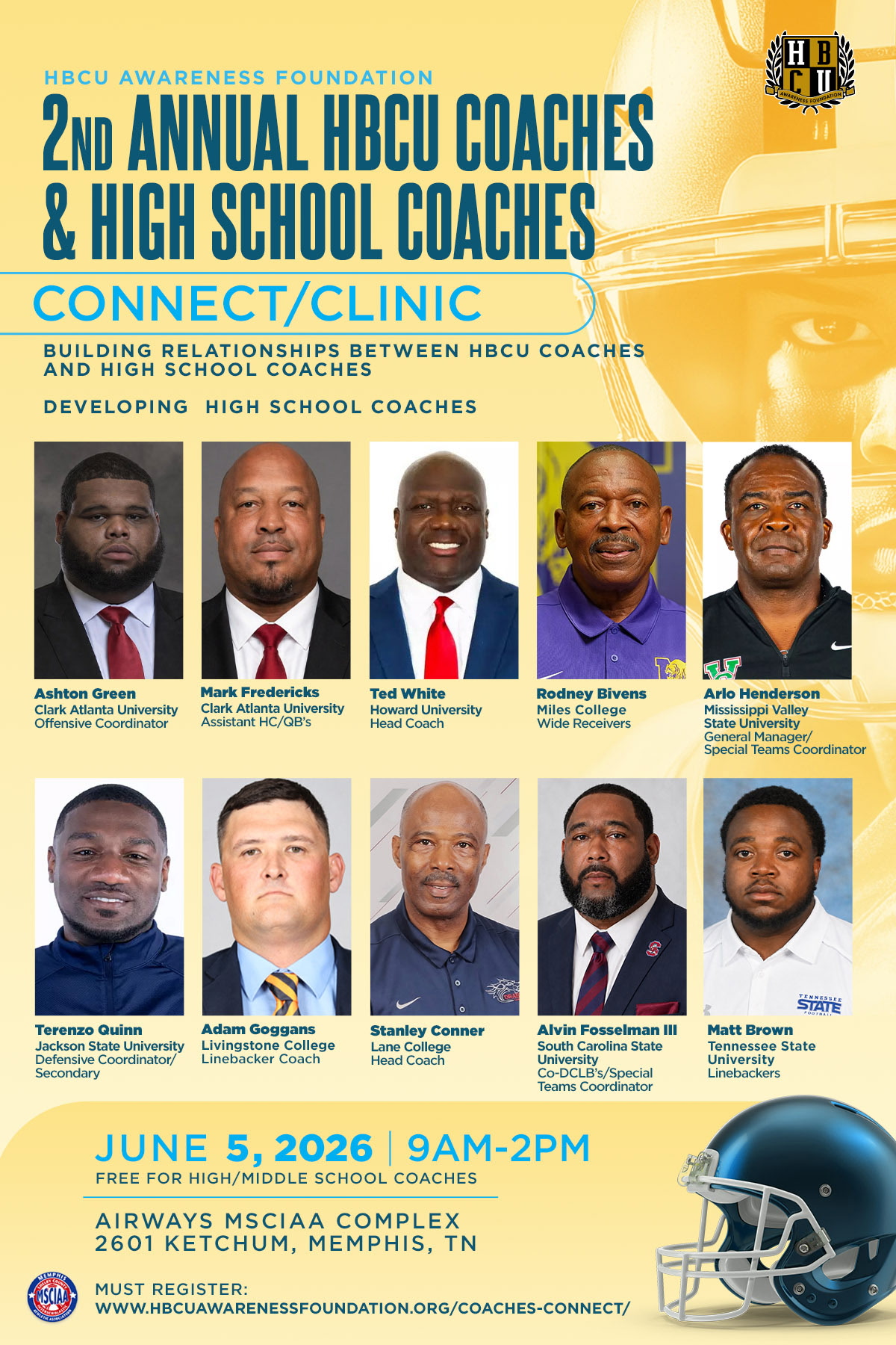 2nd Annual HBCU Connect/Clinic Flyer